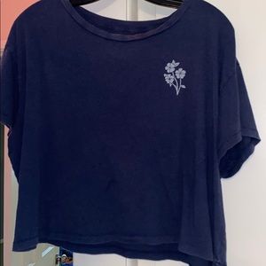 Blue crop top